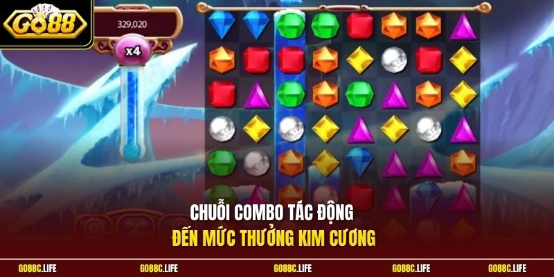 Chuỗi combo tác động đến mức thưởng Kim Cương